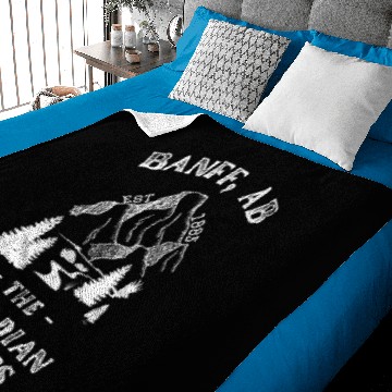 Discover Banff AB, The Canadian Rockies Baby Blankets