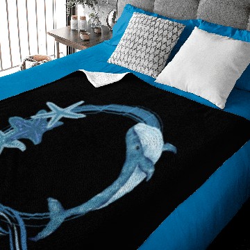 Discover Whale & starfish Baby Blankets