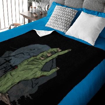 Discover Halloween Zombie Hand Graveyard Baby Blankets