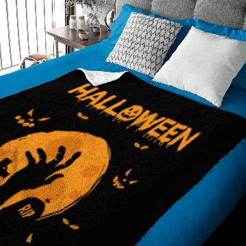 Discover Halloween Zombie Hand Graveyard Baby Blankets