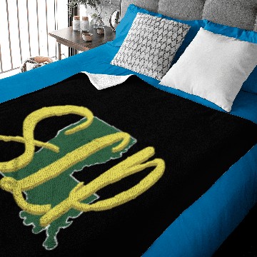 Discover La SLP green/gold Baby Blankets