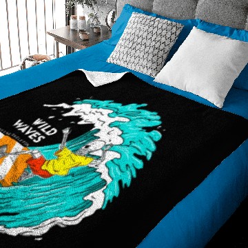 Discover Surfing Skeleton Baby Blankets