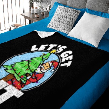Discover Lets get lit christmas Baby Blankets