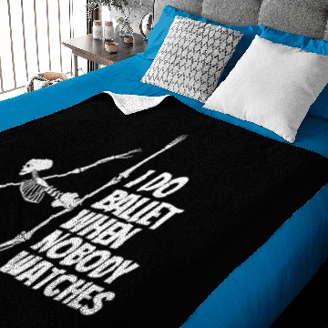 Discover Dance Lover Dancing Skeleton, Ballet Moves Baby Blankets