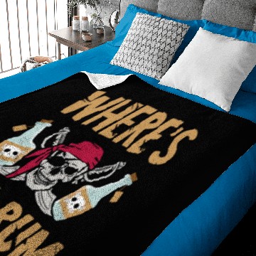 Discover Where's The Rum Drinker Alcoholic Pirate Lover Baby Blankets