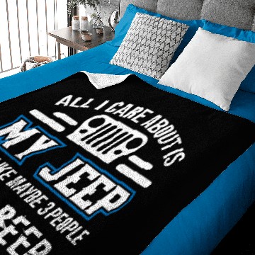 Discover My Jeep And Beer Baby Blankets