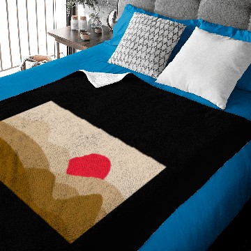 Discover Minimalist Sun Copper Brown Baby Blankets