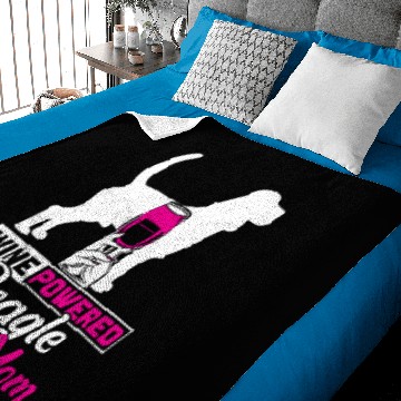 Discover Wine Powered Beagle Mom Baby Blankets