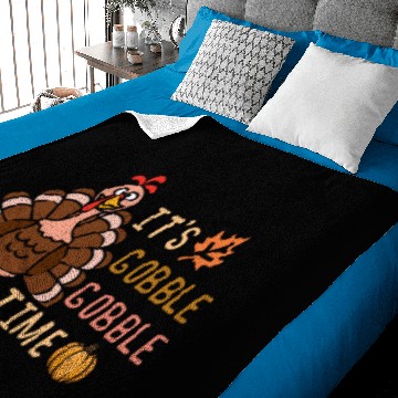 Discover It's Gobble Gobble Time Turkey Trot Holiday Baby Blankets