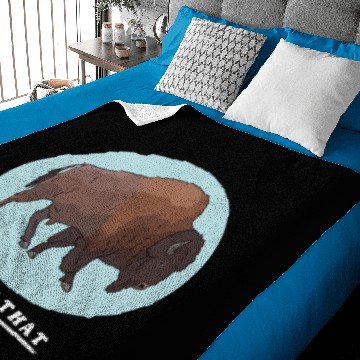 Discover Bison I'd Pet That American Bisons Baby Blankets