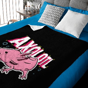 Discover Cute Axolotl Baby Blankets