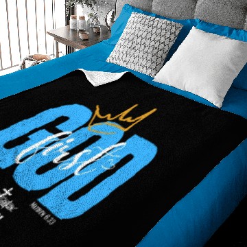 Discover God First - Option2 Baby Blankets