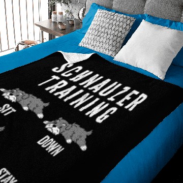 Discover Schnauzer Training Baby Blankets