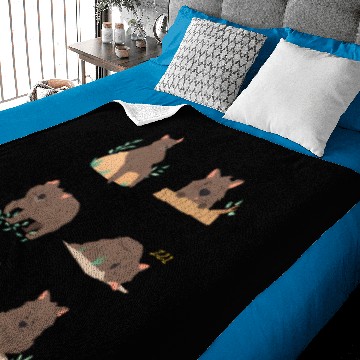 Discover Wombat Sticker Pack Baby Blankets