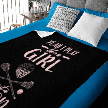 Discover Lacrosse player Baby Blankets