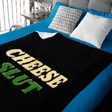 Discover CHEESE SLUT Baby Blankets