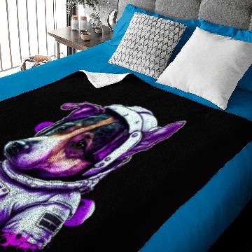 Discover Jack Russell Terrior Space Dog Baby Blankets