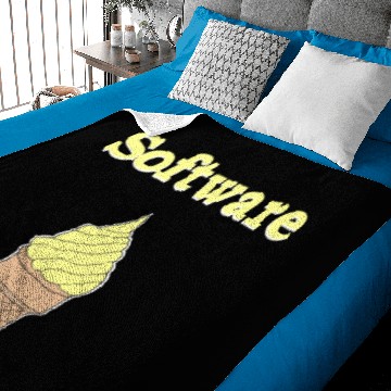 Discover Software Vanilla Ice Cream Baby Blankets