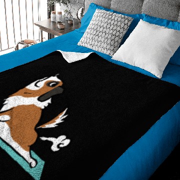 Discover Saint Bernard Yoga Pose Baby Blankets