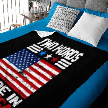 Discover Two Words Made In America Baby Blankets