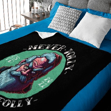 Discover Grumpy Santa Baby Blankets