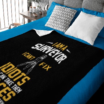 Discover Construction Land Surveyor Surveying Engineer Gift Baby Blankets