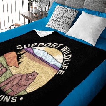 Discover Support Wildlife Raise Twins Future Mom Dad Bears Baby Blankets