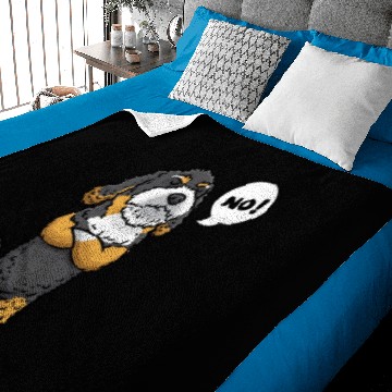 Discover Bernedoodle Dog Stubborn No Baby Blankets