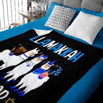 Discover llamakkah squad Cute Hanukkah Llama Baby Blankets