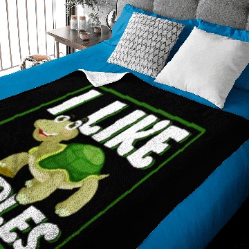 Discover I Like Turtles Baby Blankets