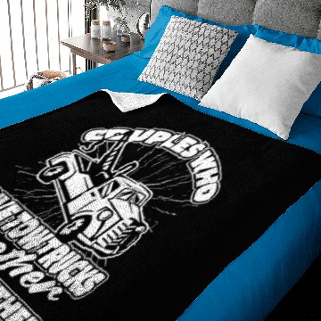 Discover Tow Truck Driver Couple Baby Blankets