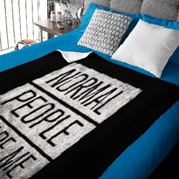 Discover Normal People Scare Me Baby Blankets
