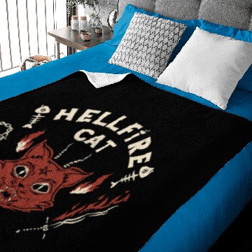 Discover Angry Hellfire Cat Baby Blankets