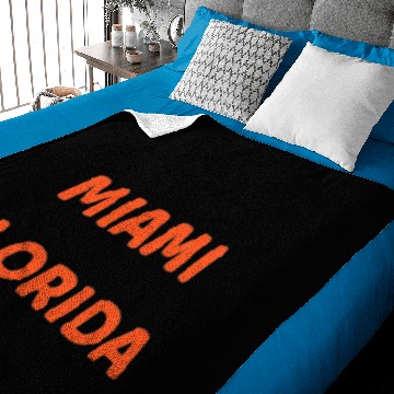 Discover Miami Florida Baby Blankets