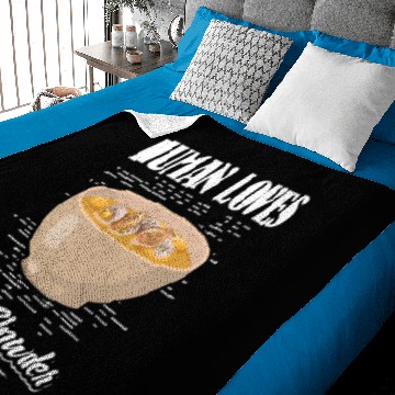 Discover Human loves Clam Chowder Baby Blankets