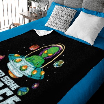 Discover Alien Extraterrestrial Area 51 UFO Space Geek Gift Baby Blankets