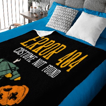 Discover Error 404 Costume Not Found Halloween Pumpkin Head Baby Blankets
