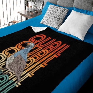 Discover Retro Quail Baby Blankets
