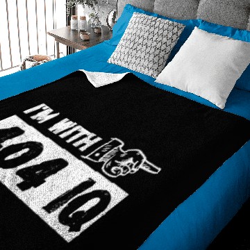 Discover I'm with Stupid 404 Error Programmer Coding Baby Blankets