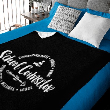 Discover School Counselor round circle Baby Blankets