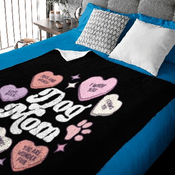 Discover Dog Mom Valentines Day Candy Hearts Galentines Baby Blankets