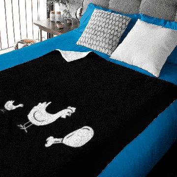 Discover Fried Chicken Evolution Baby Blankets