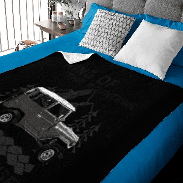 Discover King of The Mountains Toyota Land Cruiser J40 Baby Blankets