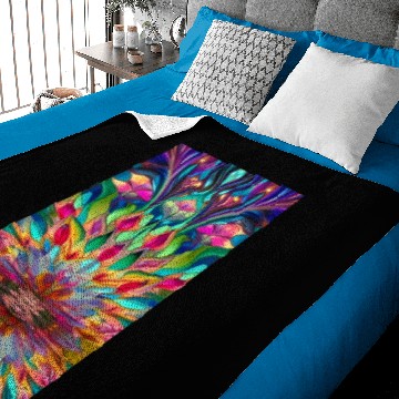 Discover Abstract Stained Glass Baby Blankets