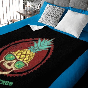 Discover Pineapple skull summer. Baby Blankets