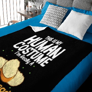 Discover This Is My Human Costume Im Really A Garlic Bread Baby Blankets