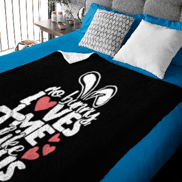 Discover No Bunny Loves Me Like Jesus Christian Easter Baby Blankets