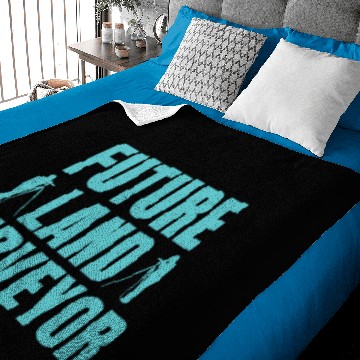 Discover Future Land Surveyor Baby Blankets
