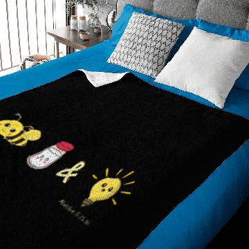 Discover Bee Salt and Light Baby Blankets