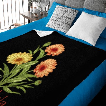 Discover Herb Calendula Baby Blankets